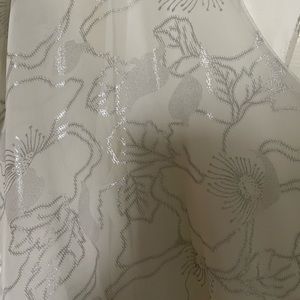 Beautiful white and silver dress